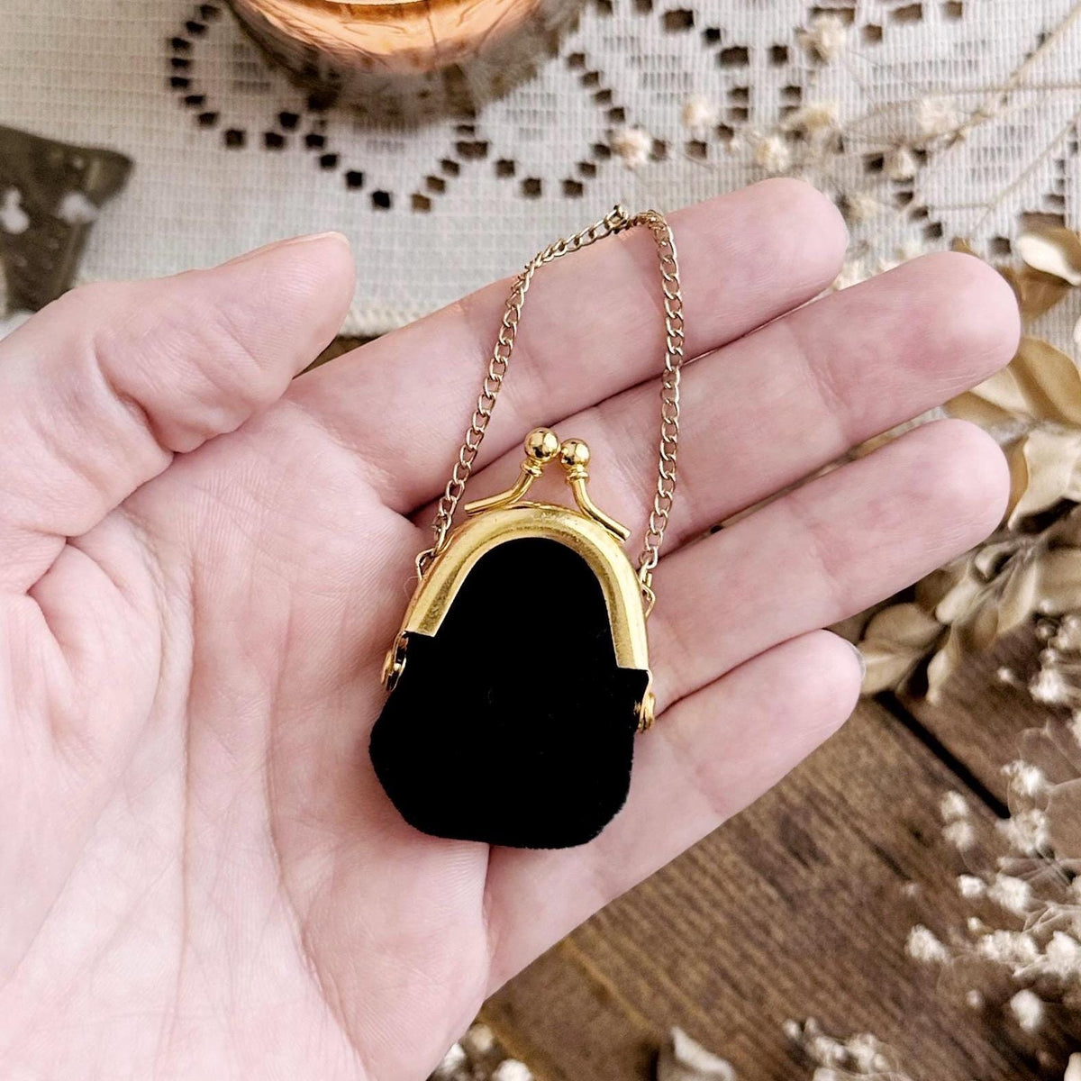 Real Human Tooth in Miniature Doll Purse β No. 04