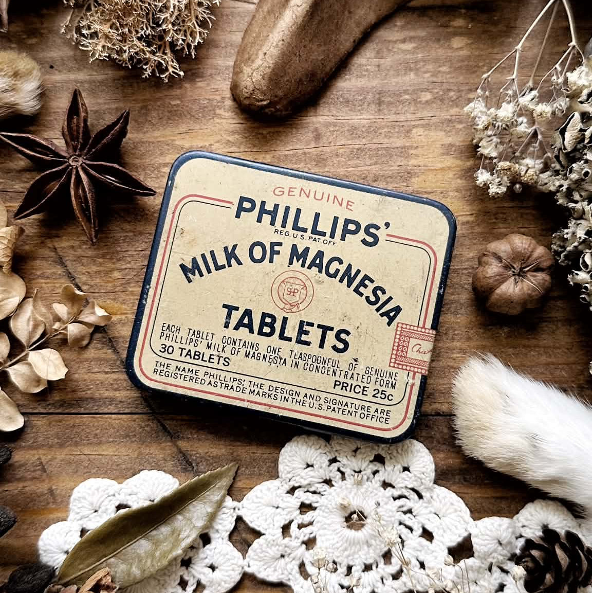 Real Human Hair in Vintage Metal Tin – No. 01
