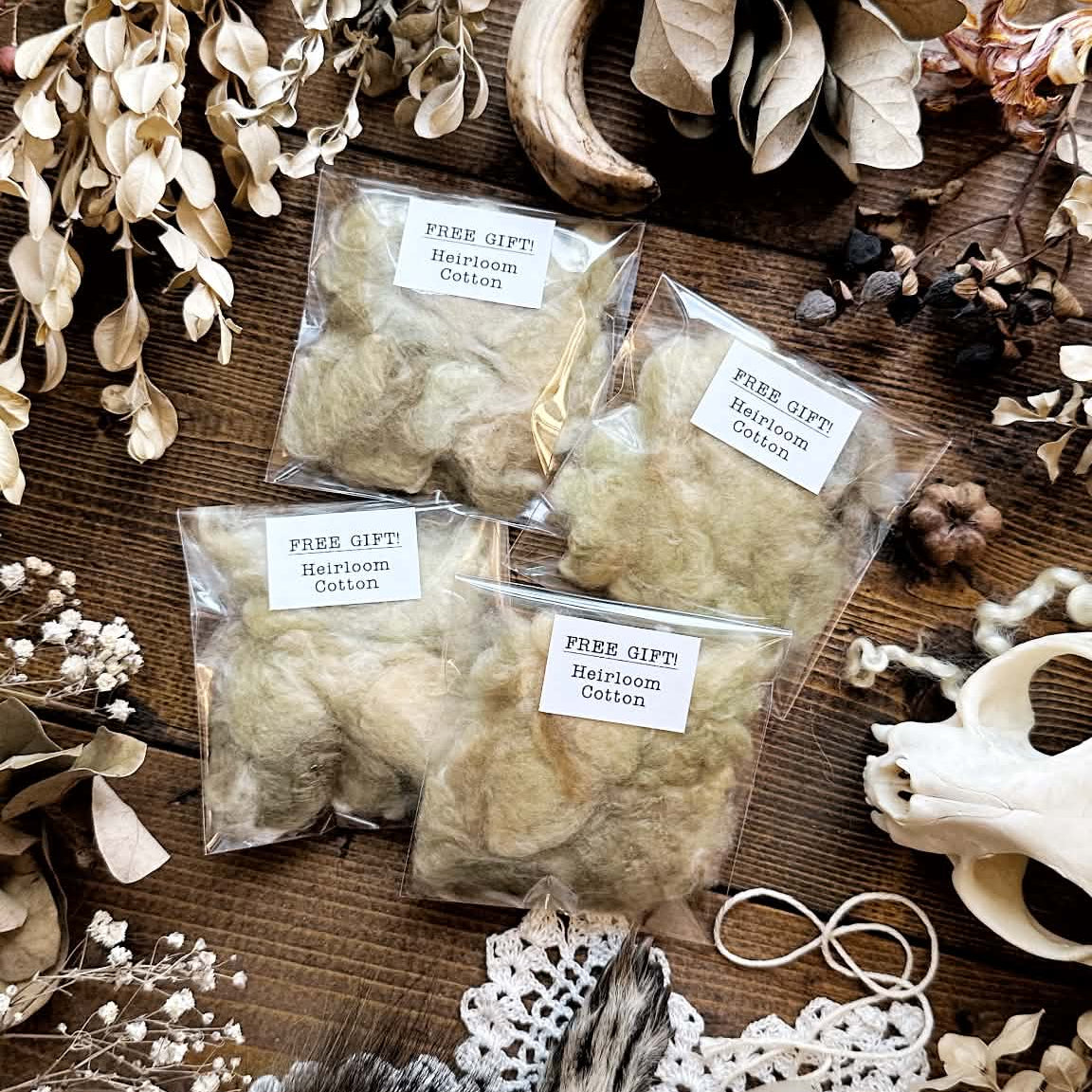 Free Gift – Heirloom Green Cotton (Any order total)