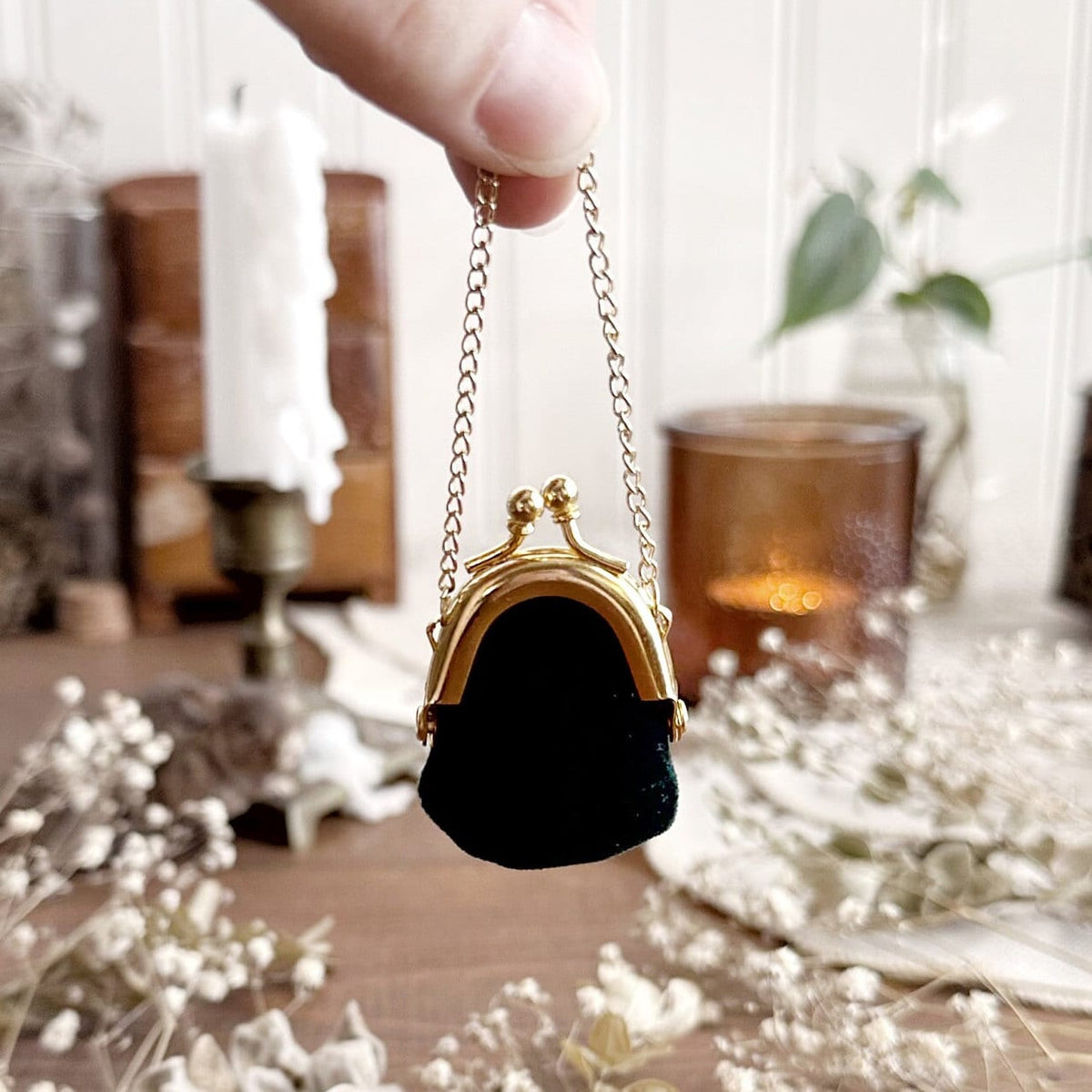 Real Human Tooth in Miniature Doll Purse – No. 02