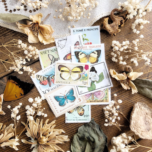 Mystery Collection Vintage Butterfly Stamps – No. 01