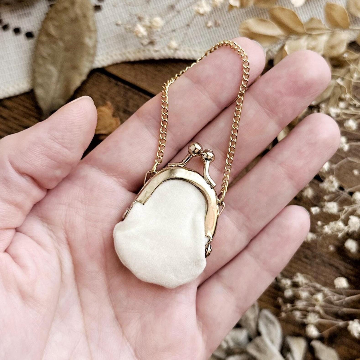 Real Human Tooth in Miniature Doll Purse – No. 06