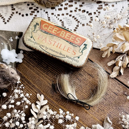 Real Human Hair in Vintage Pastilles Tin – No. 03