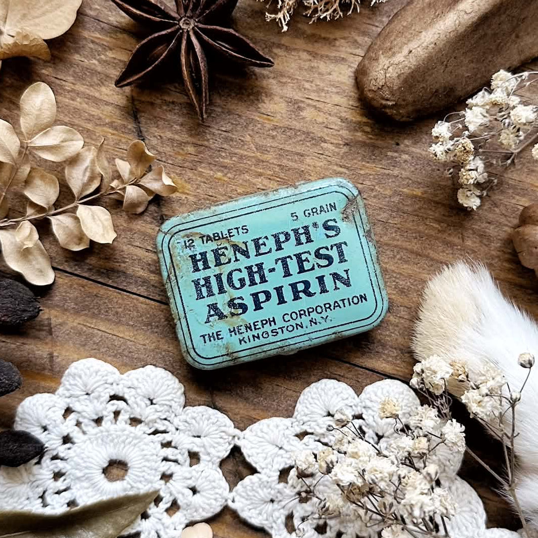 Petite Curio Collection in Vintage Metal Tin – No. 01 | Teeth, Claws, Bones