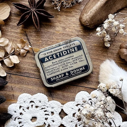 Vintage Metal Tin – A-M-T Acetidine Tablets