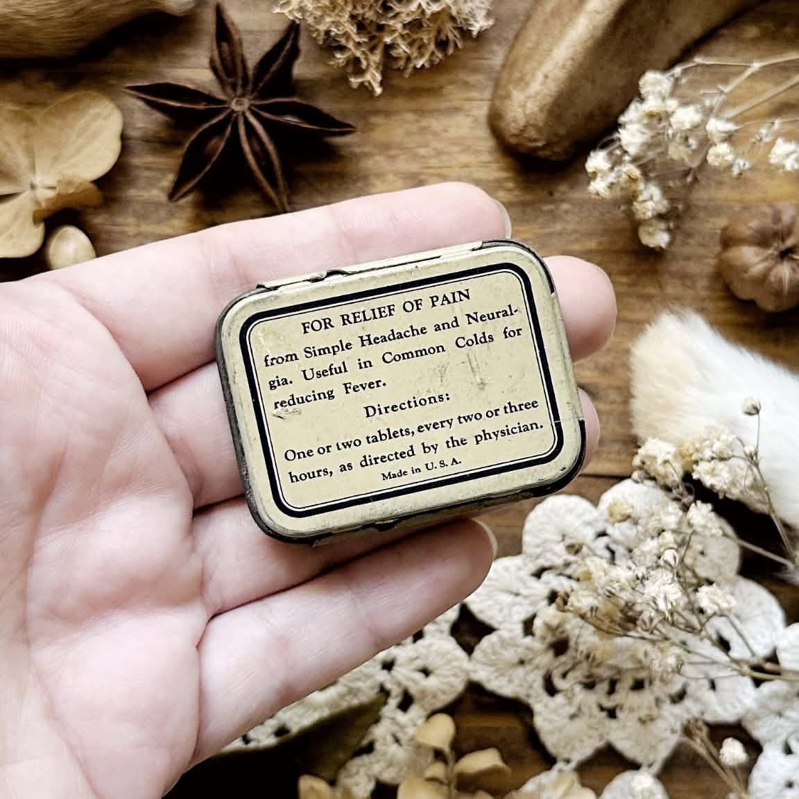 Vintage Metal Tin – A-M-T Acetidine Tablets